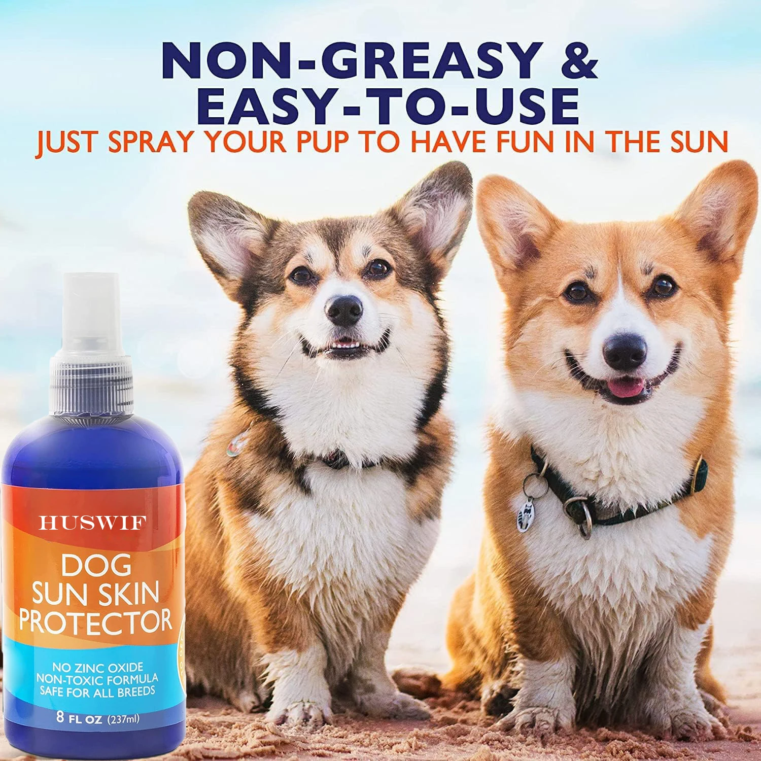 8OZ Dog Sun Skin Protector Spray Private Label Pet Sunscreen Spray for Dogs