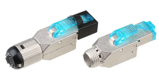 CAT6A 180 degree shielded keystone jack