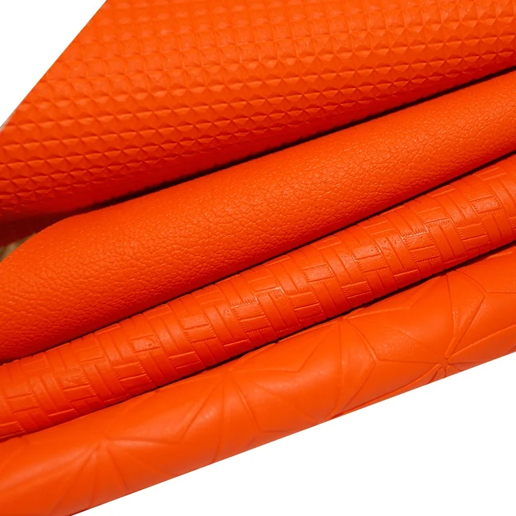 Ready To Ship Embossed Leather High Quality Artificial Wholesale Faux Fabric Pvc Synthetic Leather Materials For Bags