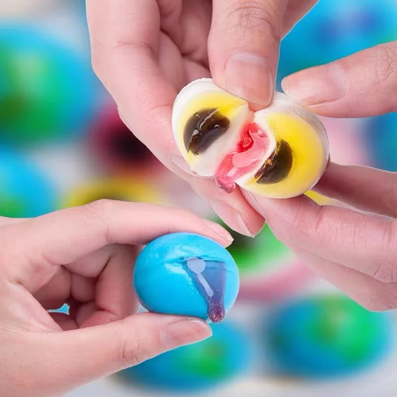 Benhe OEM/ODM Ball Gummy Candy Filling Fruit Jam Soft Candy Jelly Candy