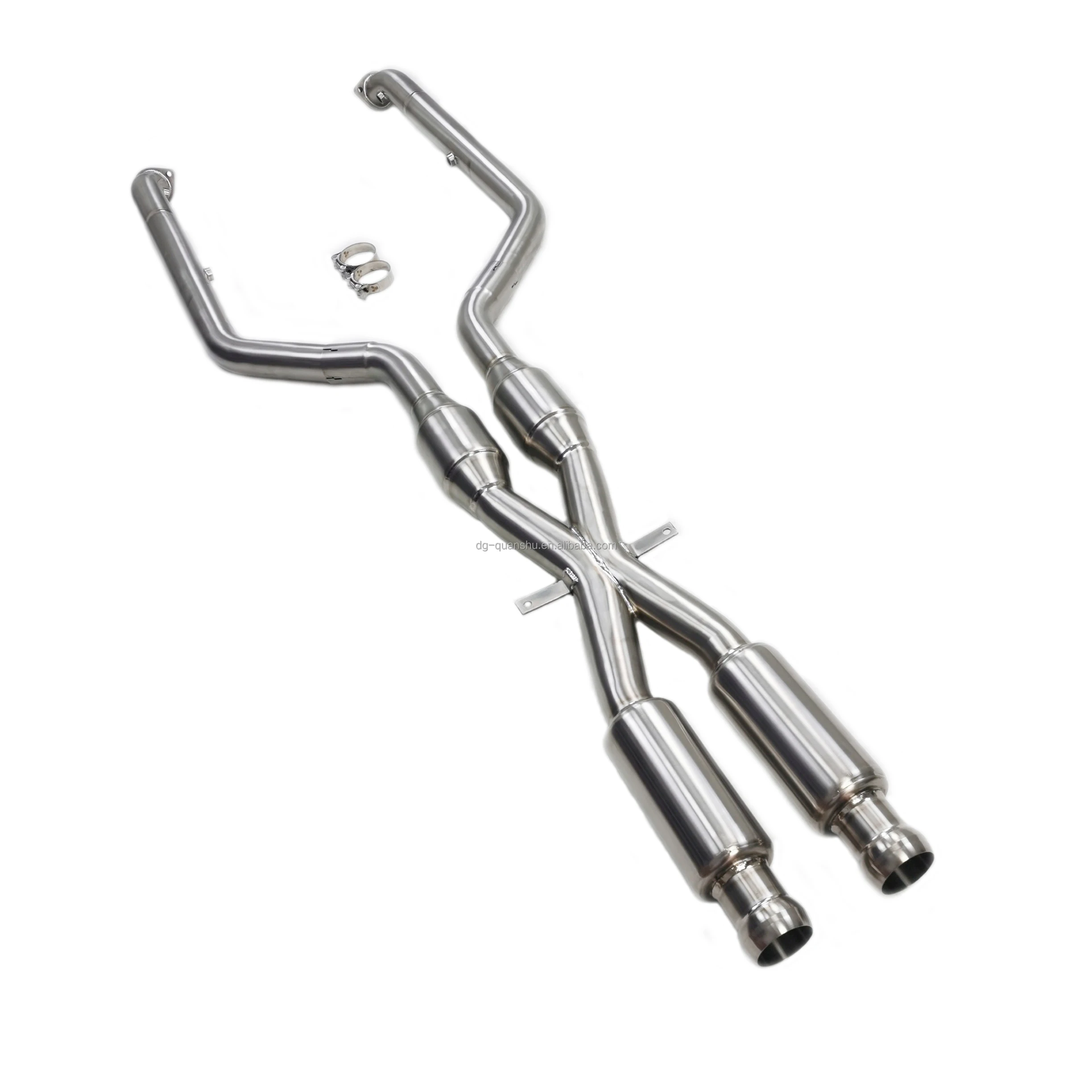 Exhaust Mid pipe For BMW M3 E90 E92 S65 V8 4.0L M3 Centre pipe 2x Resonator + 2x Catalytic