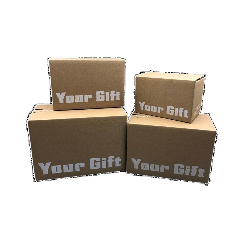 GMI Custom Logo Corrugated Packaging Shipping Mailer Box Black and Brown Kraft Paper with Tear Strip Zipper Personalised