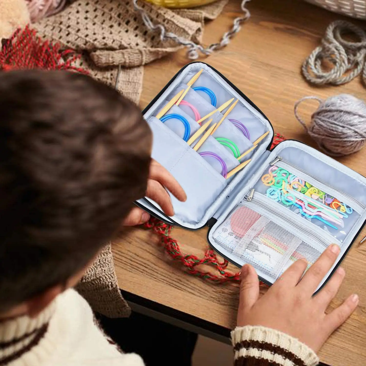 Heavy Duty Knitting Organizer for Needles & Small Accessories