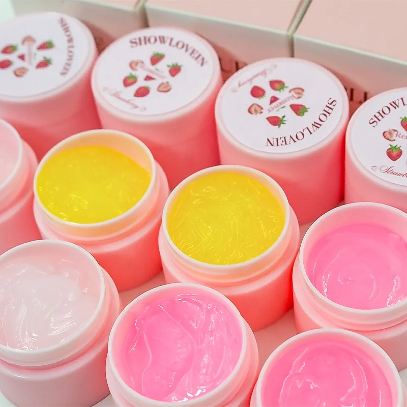 Private Label Eyelash Glue Cream Remover Fast Safe Wholesale Rose Strawberry Cream Gel Lash Glue Remover
