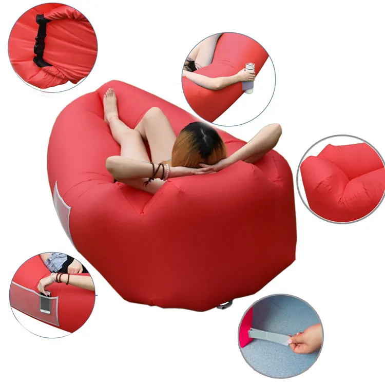 Outdoor Inflatable Lounger Air Sofa Lounge with Pillow Headrest .jpg