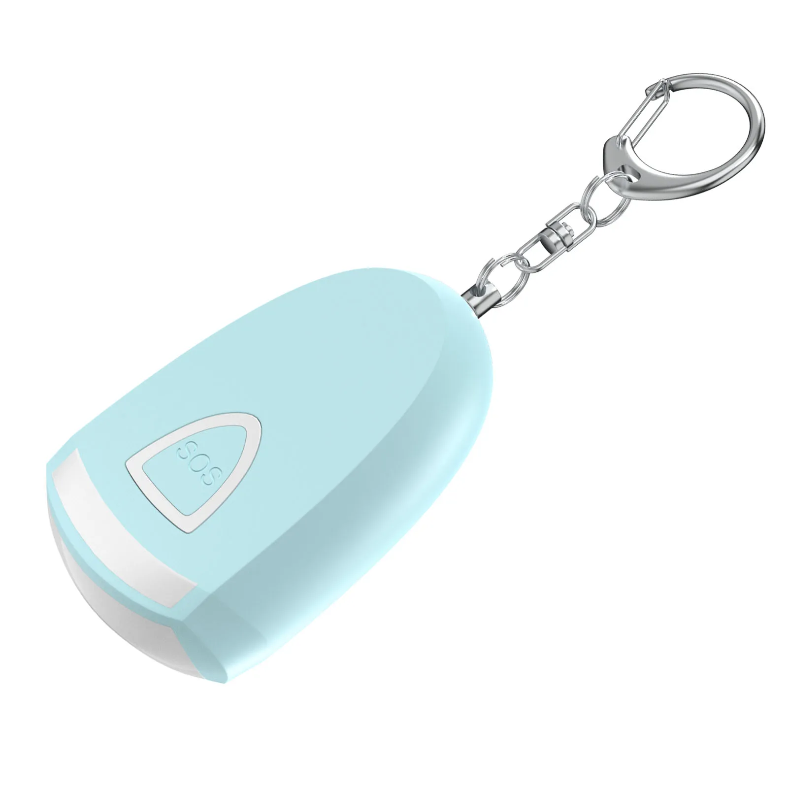 Meinoe Rechargeable personal alarm keychain 125db SOS button self defense emergency alarm for elder women kids