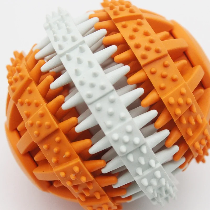 RSH Fantastic Quality Pet Toy Optional Color Chew Balls Resistant Biting Toys Dog Cat Food Leaking Puzzle Toy for Dogs Cats