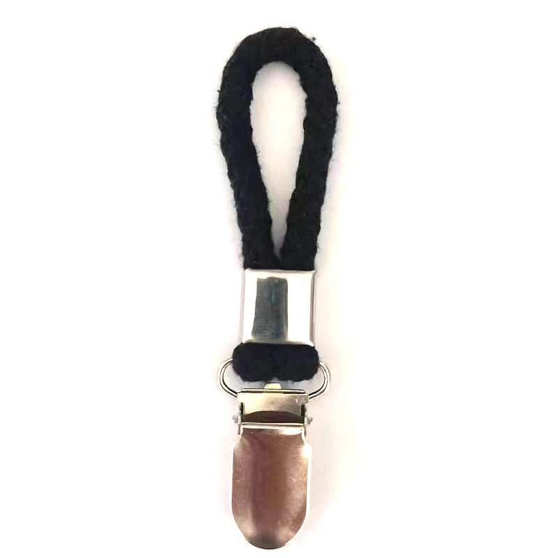 Metal Kitchen Towels Clips Bathroom Cupboards Cloth Hanger Holder Brackets-Braided Cotton Loop Hanging Tea Towels Clip