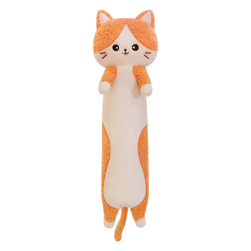 Cat Plush Long Pillow Animals Cat Stuffed Soft Toys Comfortable Stuffed Plush Long Pillow Anime plush Skin