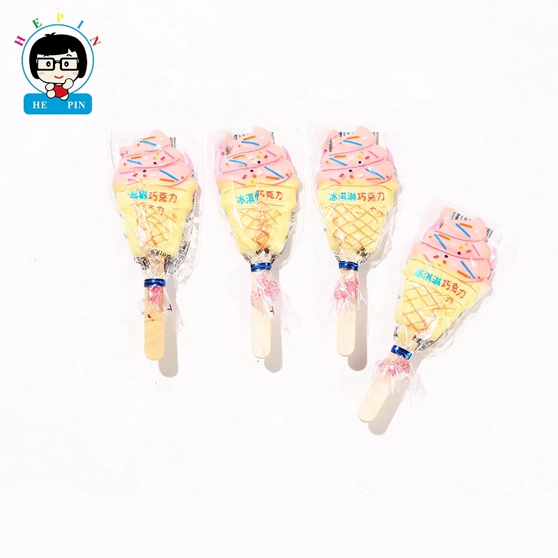 Wholesale Delicious Ice Cream Shape Chocolate Candy Funny Popsicle Style Chocolate Snack