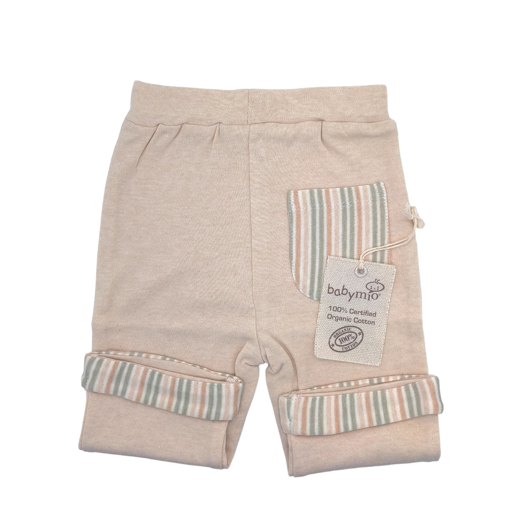 Wholesale Organic Cotton Tights Plain Girls Boys Jogger Ribbed Baby Leggings Pants