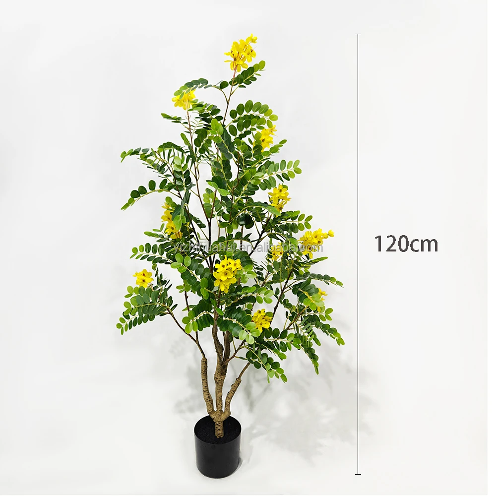 new product faux bonsai tree locust tree decoration pot plants with artificial flowers garden landscape plant artificial plant