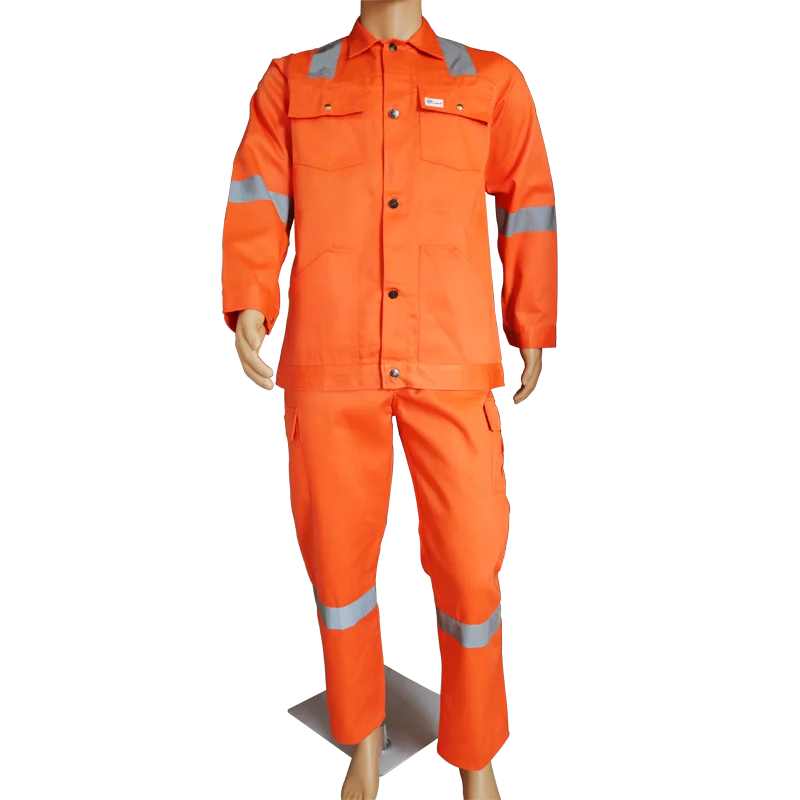 FLYTON Safety Protective Mens Construction Workwear Pants&Shirt with reflector FT-1328R-Y Royal Blue G