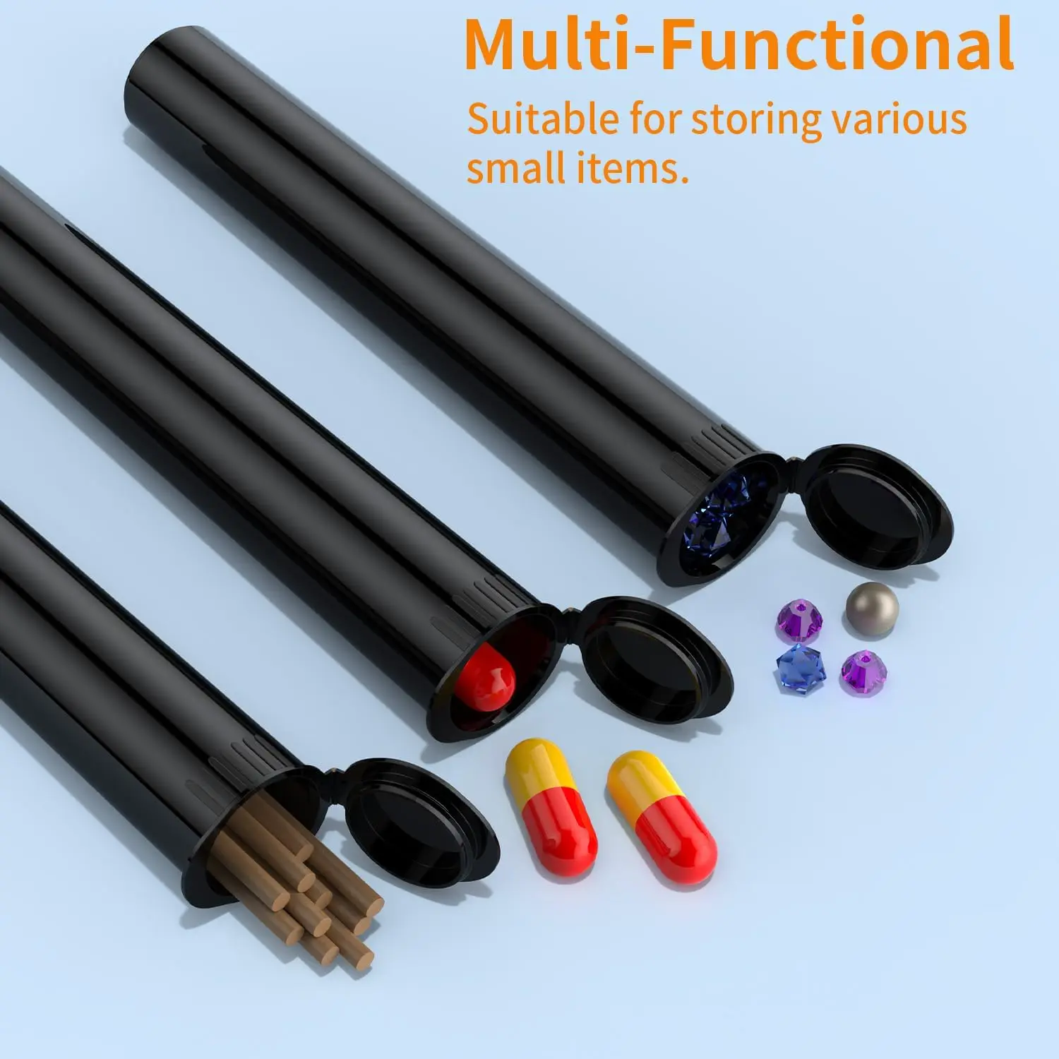 Child Resistant Storage Pre Roll Tube Waterproof Container BPA Free Plastic Pre Roll Tube