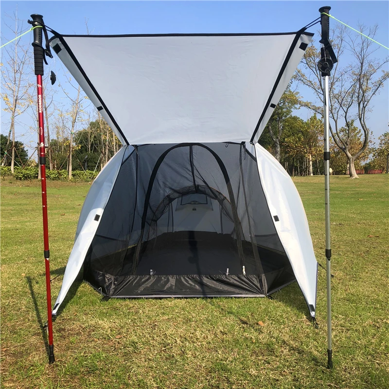 MountainCattle Ultralight 2 Person Outdoor Camping Tent Tunnel Type Rainstorm Prevention Tent