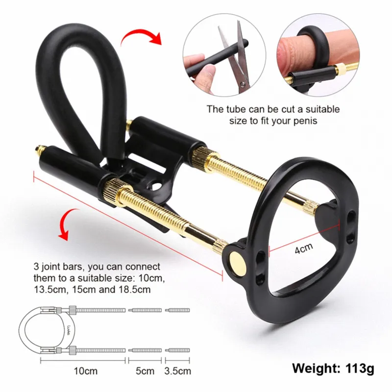 Enlargement Stretch Clamp Extender Stretching Exerciser Traction Device for Men Dick Growth Portable Sport 4