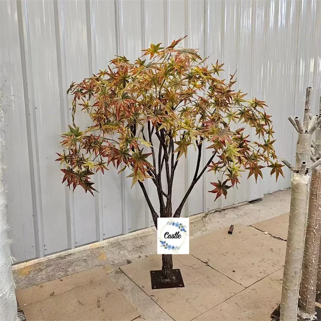 F-C0336 Pink tree purple artificial tree purple cherry blossom artificial red flowers tree