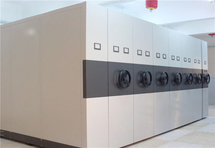 Storage office furniture dynamic mobile compression filing cabinet