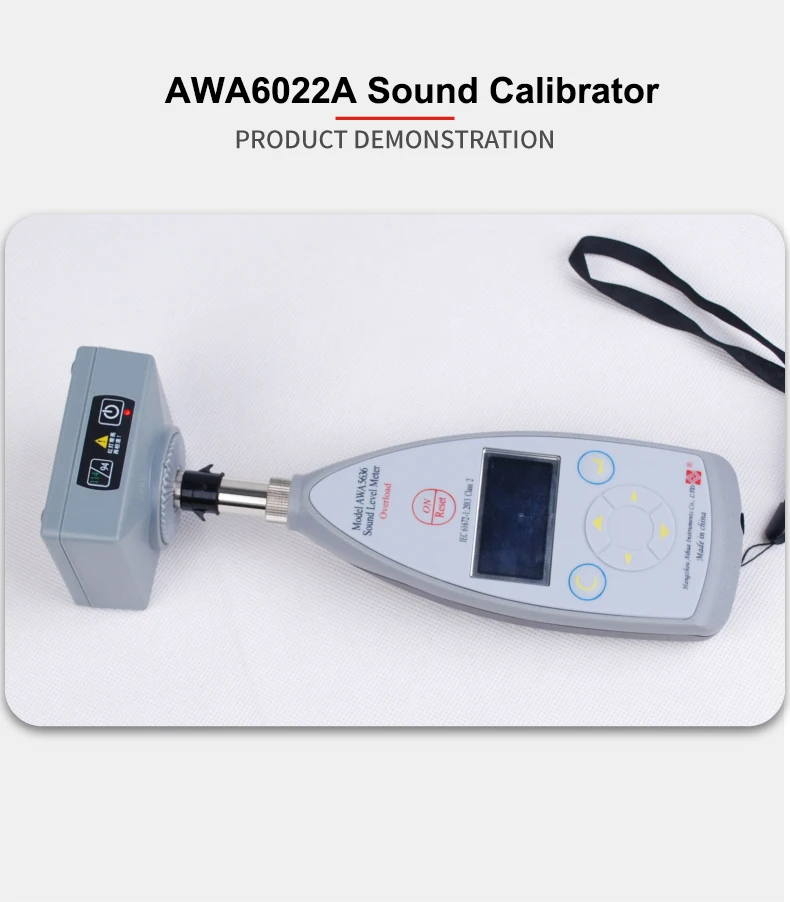 Professional noise decibel meter calibrators AWA6022A (94dB & 114dB) Type Class 2