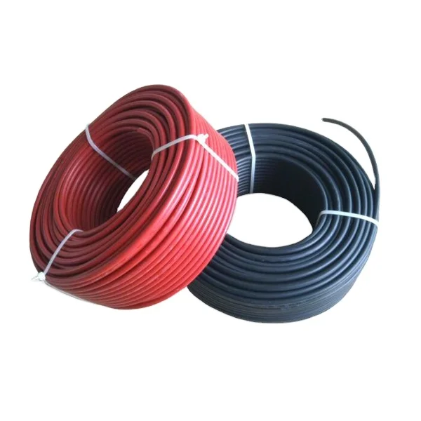 2.5/4/6mm Roll x M14 Solar Connector Cable Black or Red TUV  Approval Power Cable for M14/M13 solar cable