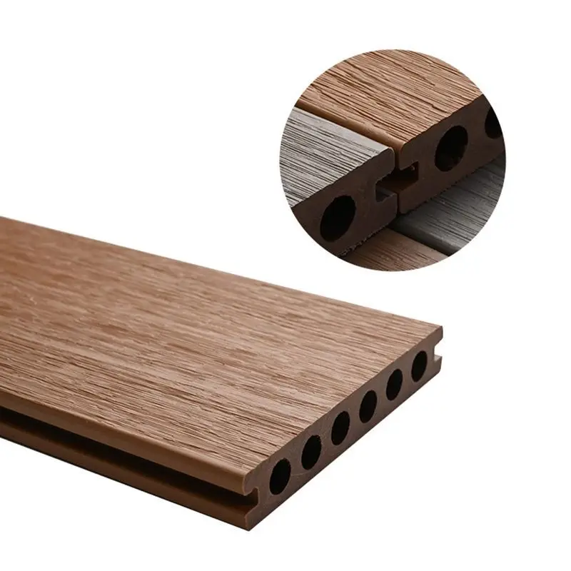 Wholesale Popular 3D Wood Plastic Composite Door Wpc Solid Decking Uv-Resistant Flooring Outdoor Decking Tiles