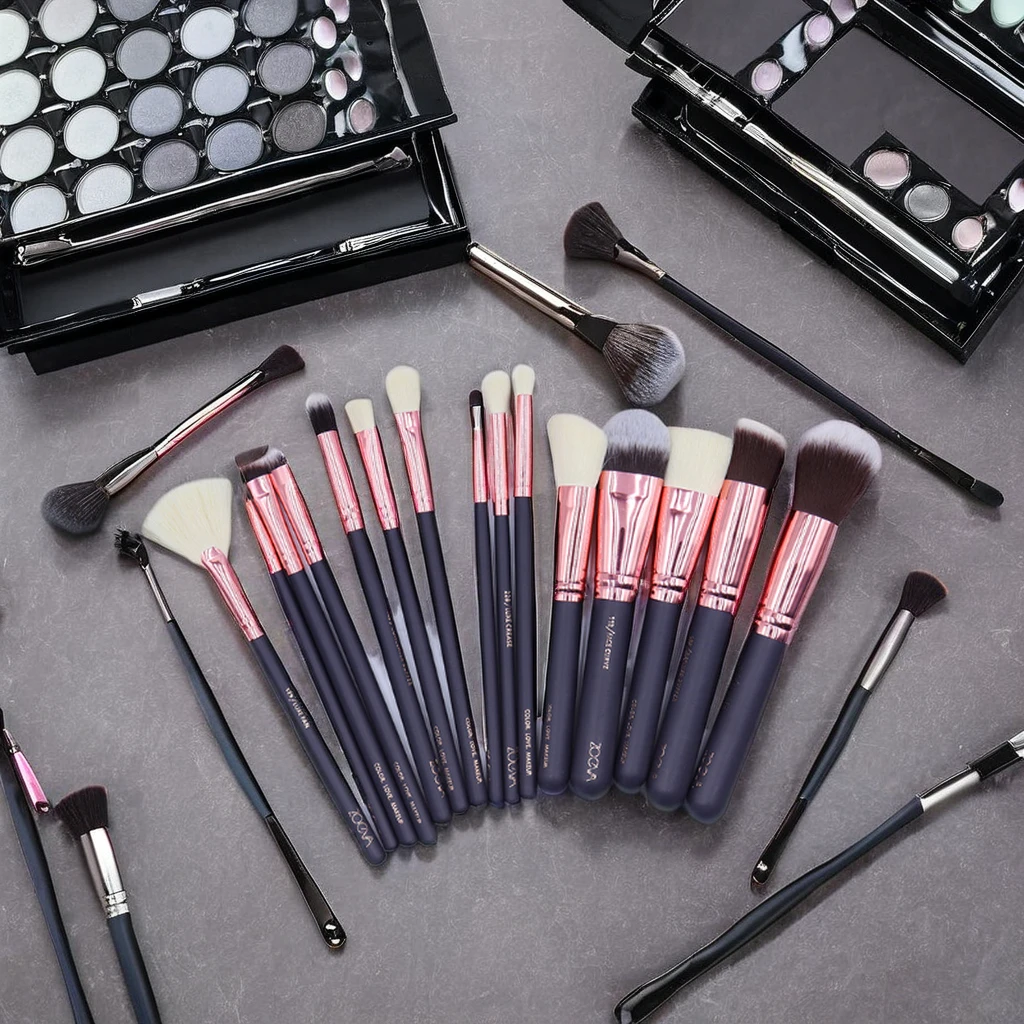 Professional Custom Logo makeup brush set vegan make up kabuki luxury 15pcs fashion gift high quality cosmetic brush set