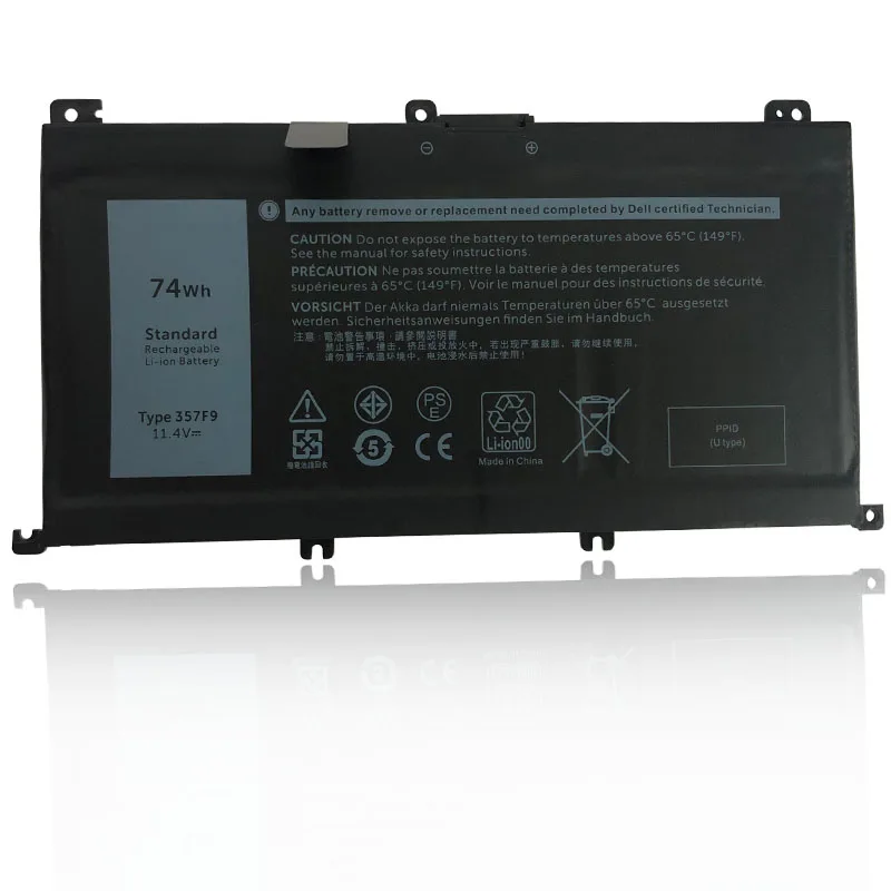 357F9 Laptop Battery [11.1V 74Wh 6333Mah] Compatible With Inspiron 15 7000 7559 7557 7567 7566 7759 Ins15Pd Series, 0Gfj6 357F9