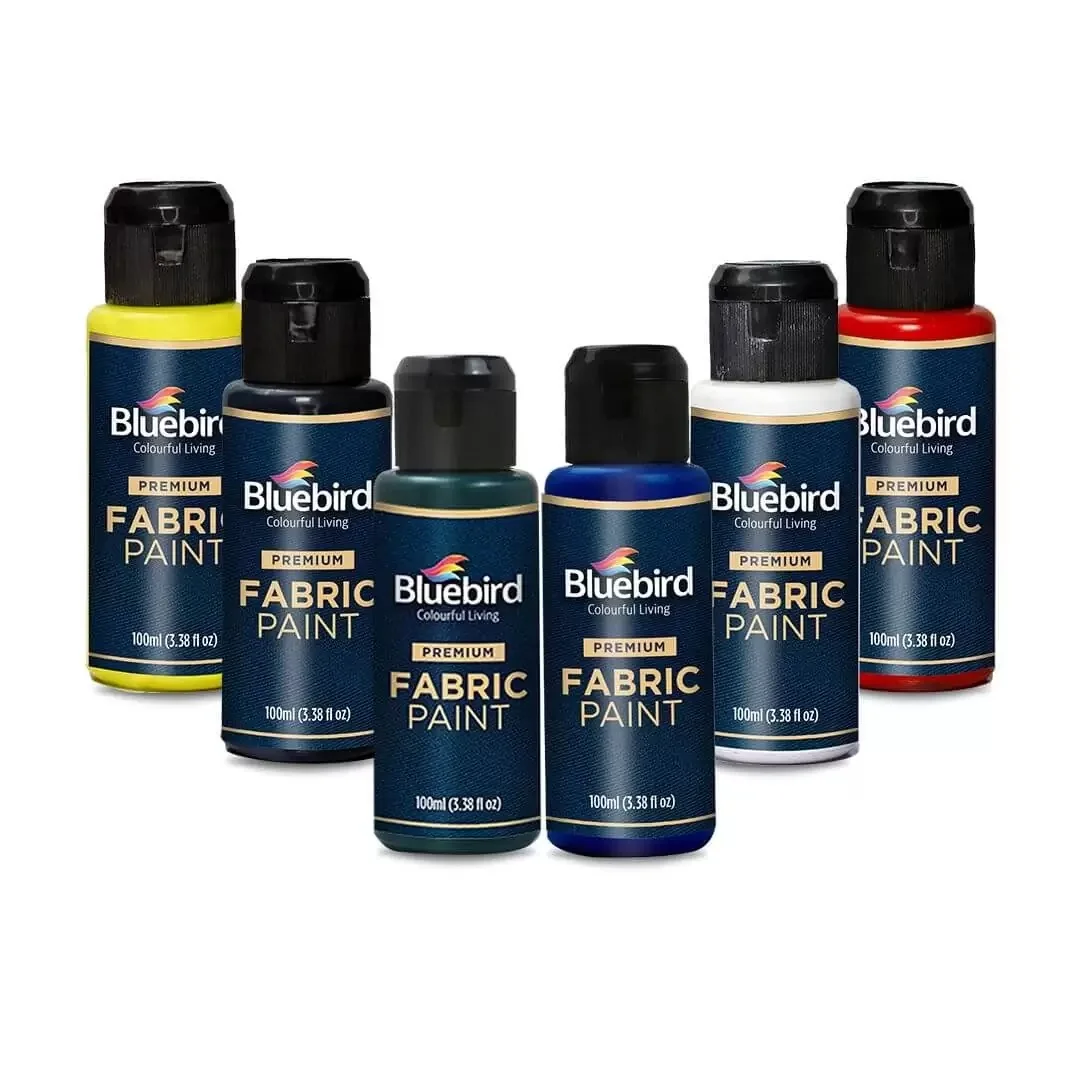 Professional Fabric Paints 100 ML Set of 6 High Quality Paints For Fabric Custom Packaging Best in Prices