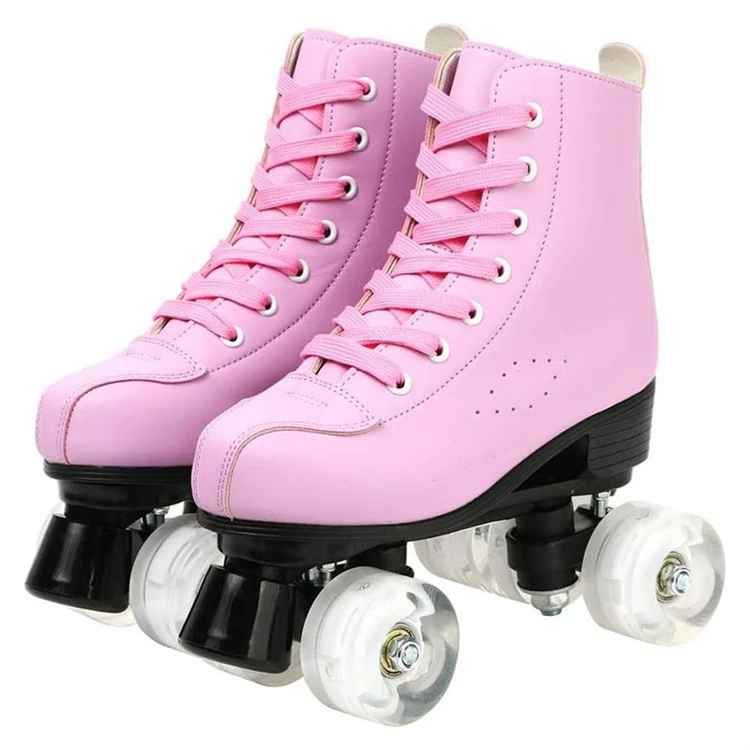 Stock Available Flashing Roller Skating 4 Wheels Blue Skate Shoes for Women and Men
