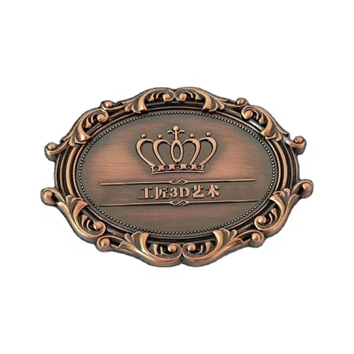 Металлическая табличка с гравировкой логотипа на заказ