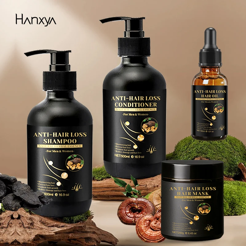 Private brand organic Polygonum multiflorum hair nourishing, anti-hair loss, hair growth shampoo, oil control and anti-dandruff