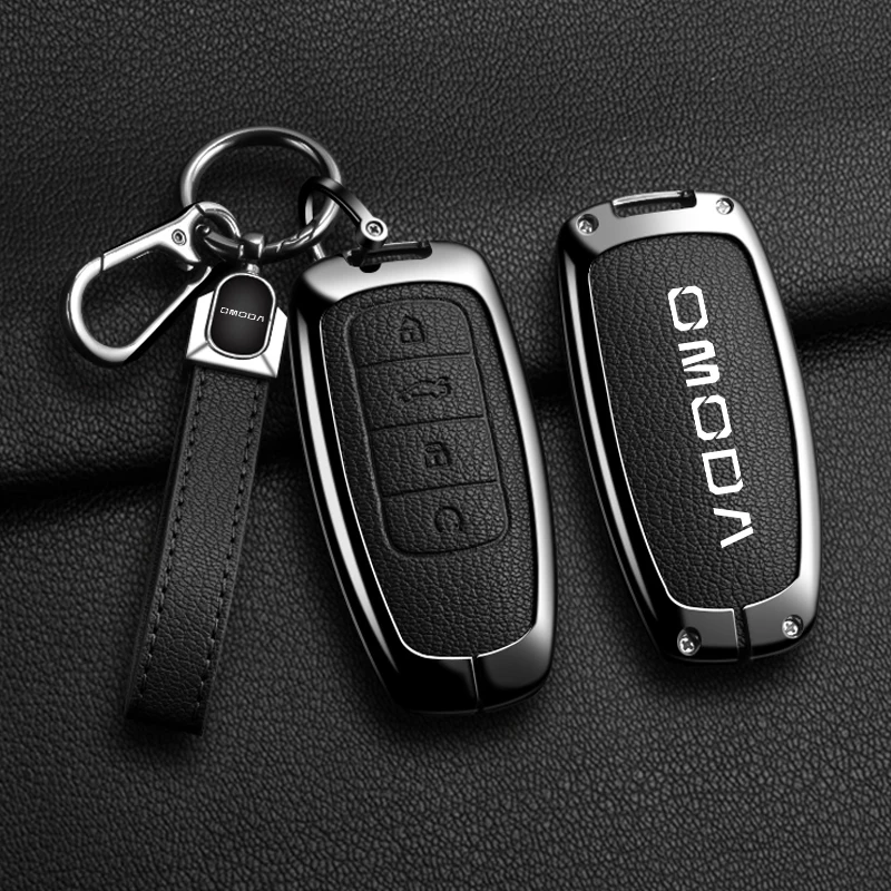 Подходит для автомобильного ключа Chery OMODA кожаная металлическая сумка автомобильный пульт дистанционного защитная о
