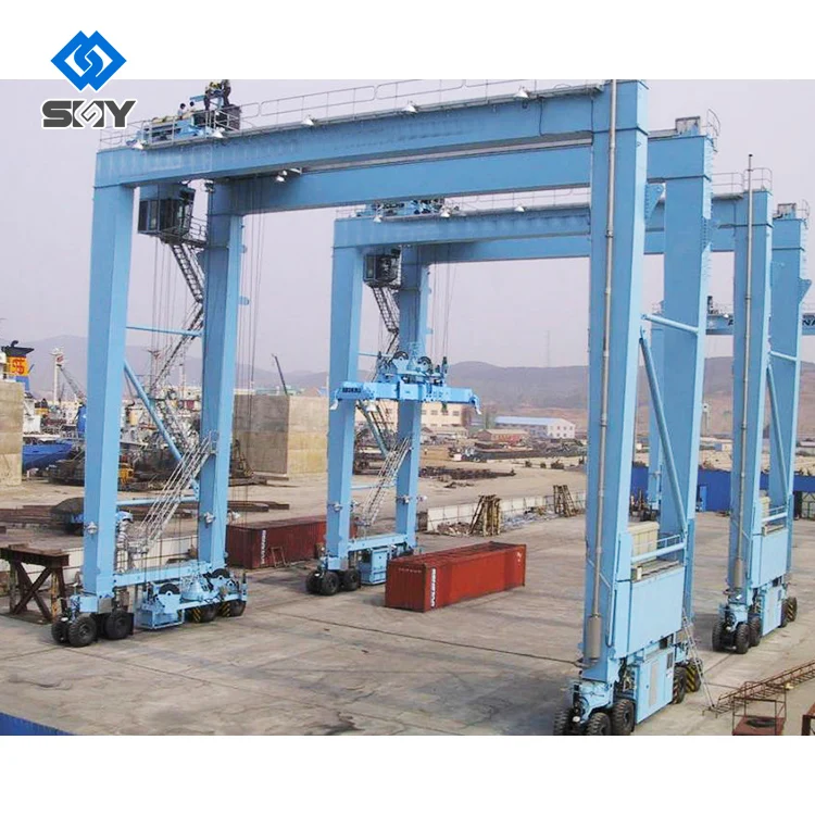Hot Product 2023 Electric Rubber Tired Gantry Crane With Electric Hoist Outdoor and Indoor operation