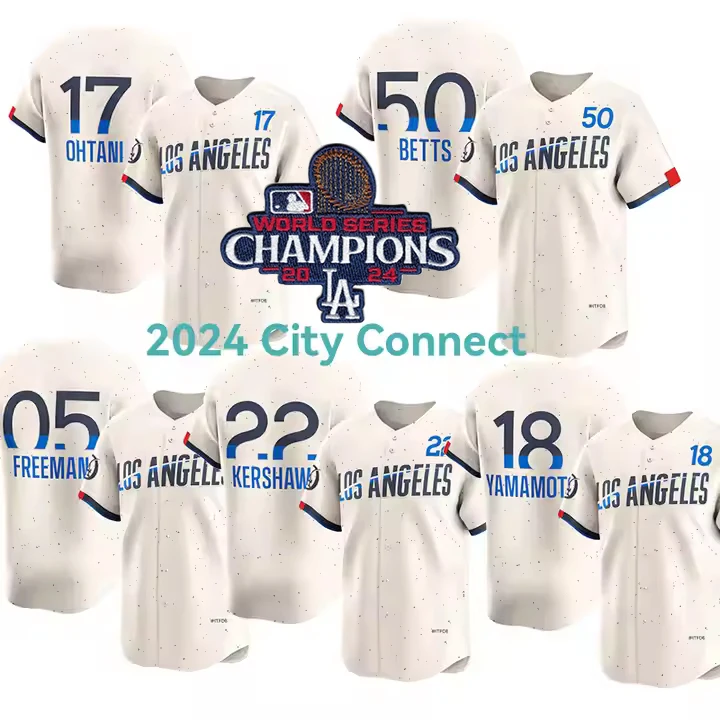 Los Angeles 17 Shohei Ohtani Mookie Betts Yamamoto Kershaw Freeman 2024 City Connect бейсбольная майка сшитая