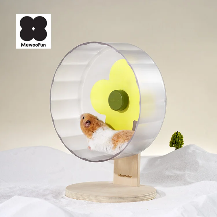 MewooFun with Stand 22 cm Syrian Hamster Wheel Chinchilla Wheel Running Wheels for Hamster