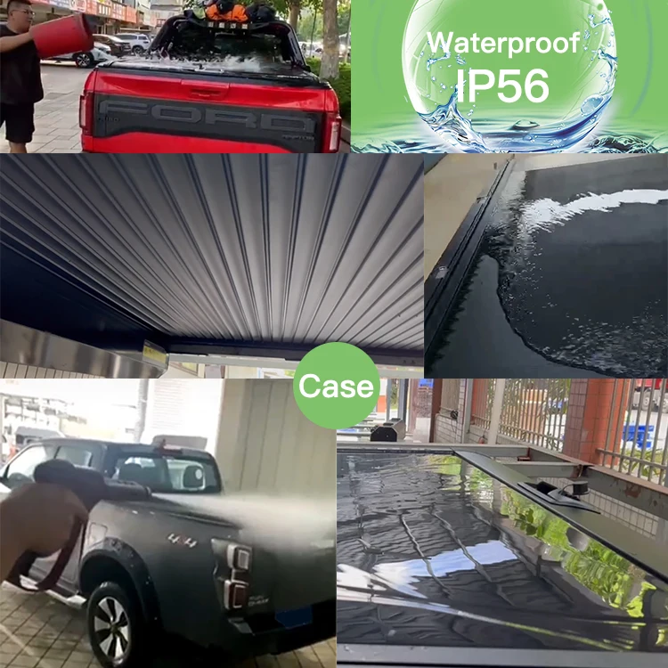 YTPIONEER Aluminum Retractable Bed Cover Electric Tonneau Cover Truck Pickup Cover Roller Lid For Dodge RAM Series Ute 1500 2500