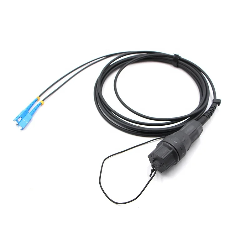 FTTA Outdoor 2 4 core outdoor fiber cable tpu armored cable connectors armored fiber optic patch cord for RRU
