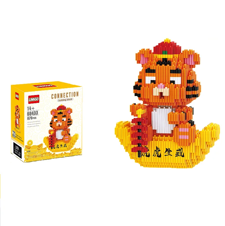 Hot Sales Educational Toys Micro Bricks Children DIY Plastic Building Block Set Gift