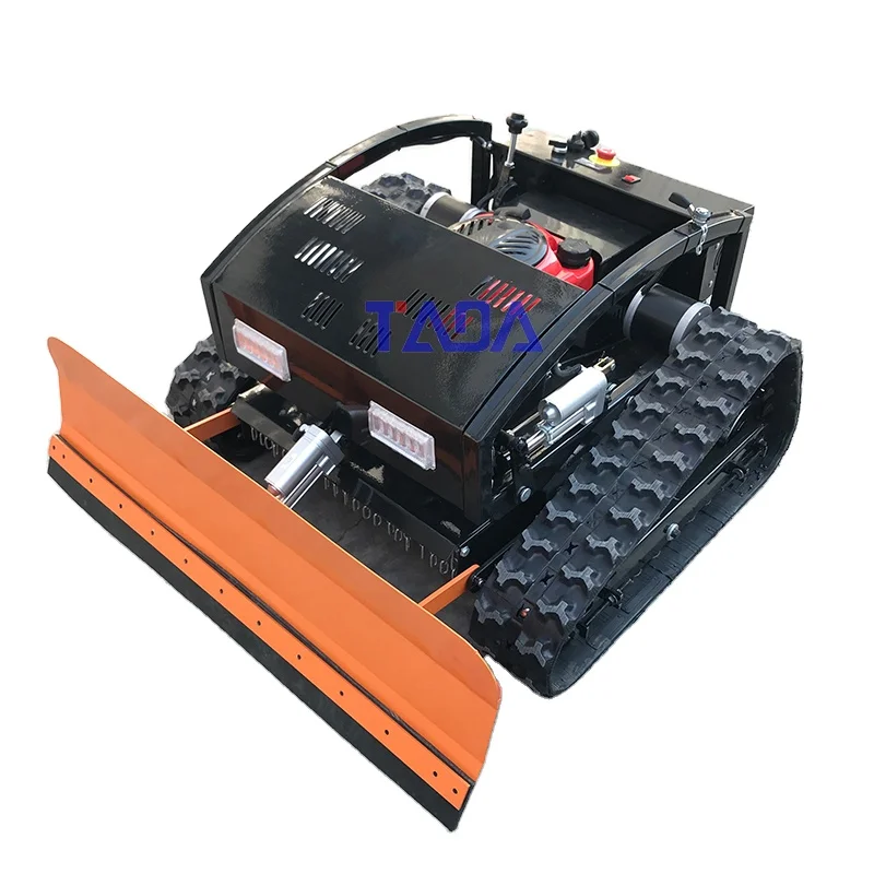 TADA Remote Control Mover Wireless RC Lawn Mower With Snow Shovel Blade