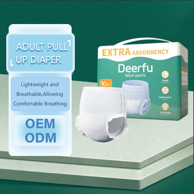 Adult Diapers Thella Xl Diapers Tap Diapers White Adult Girl for Adult Cotton Printed Breathable Absorption Adult Diaper M/L/XL