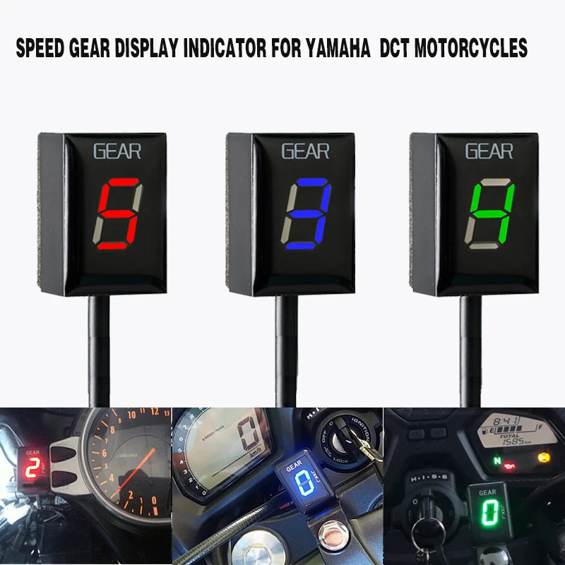Gear Indicator For Yamaha FZ8 YZF-R1 FZ16 FZ1 MT03 R6 Xj6 XJR 1300 FJR1300 TDM 900 FZS400 FZS600 Fazer Wr250R Motorcycle Display