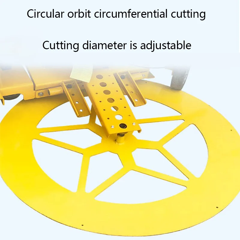 Road construction hand operated concrete cellar well cover cutter manhole circular cutting machine