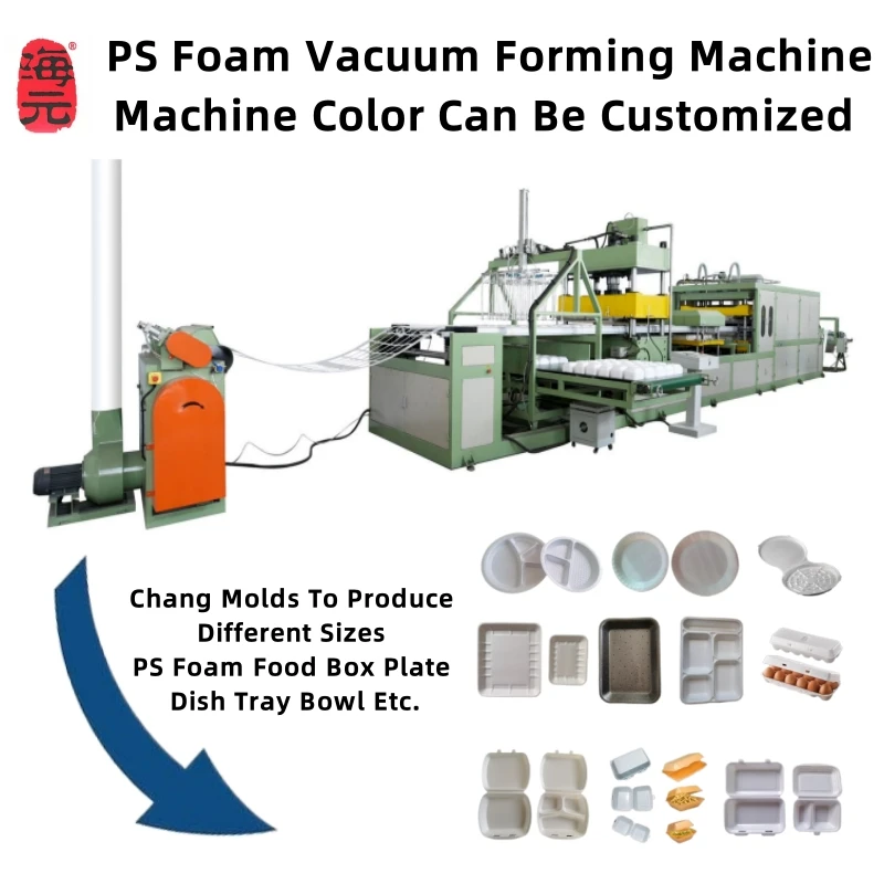 Foam container production machine /PS foam plastic dish plate making machine