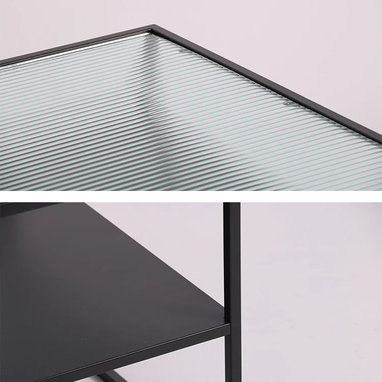 Apartment Metal Tube End Table living room  furniture metal coffee table console table