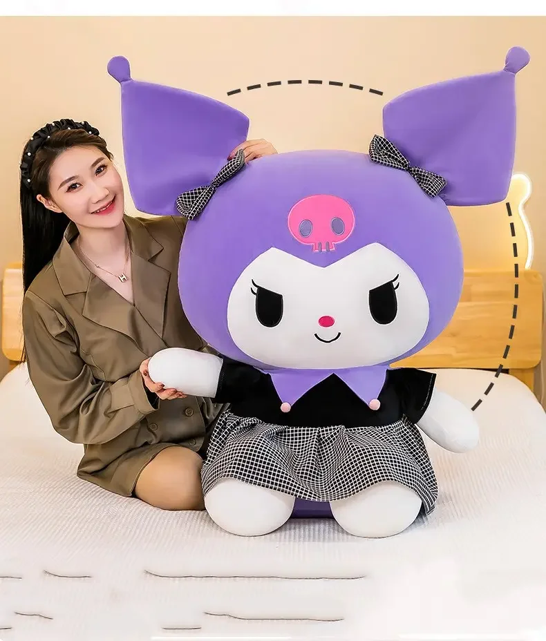 Kawaii мягкая Kuromi My Melody Cinnamoroll Плюшевая Игрушка Аниме Мягкие плюшевые подарки для детей