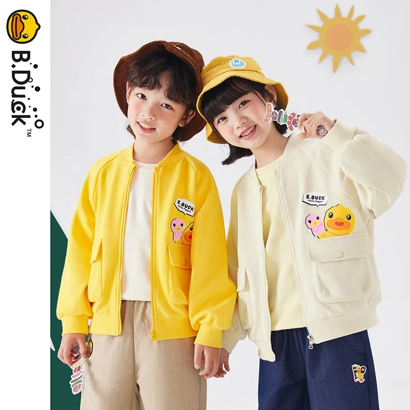 B.Duck Customized Child Coat Comfortable Warm Knitting Coat
