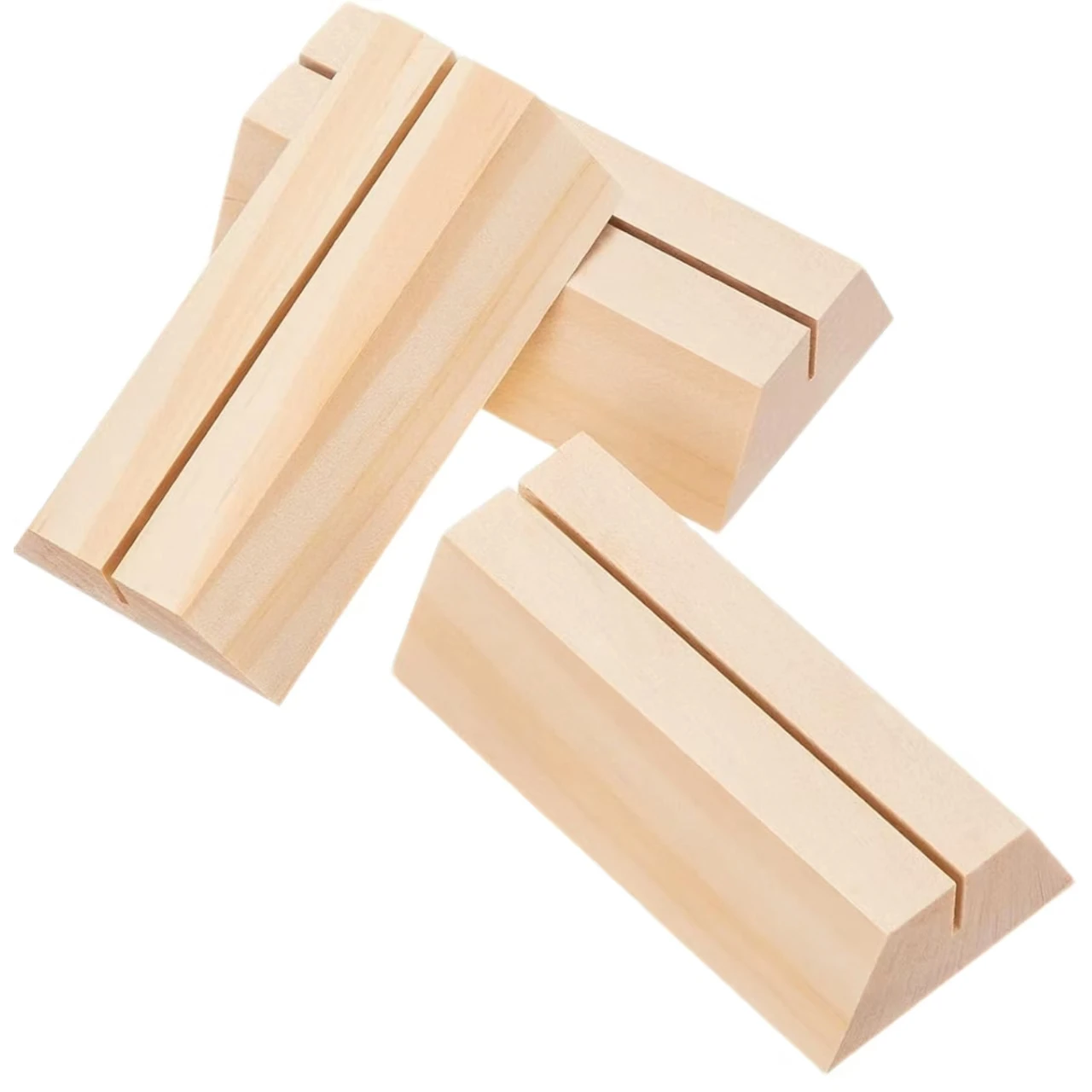 Hot Sale Wooden Card Holders Wood Menu Holder Wood Sign Stand for Wedding Party Birthday Home Decor