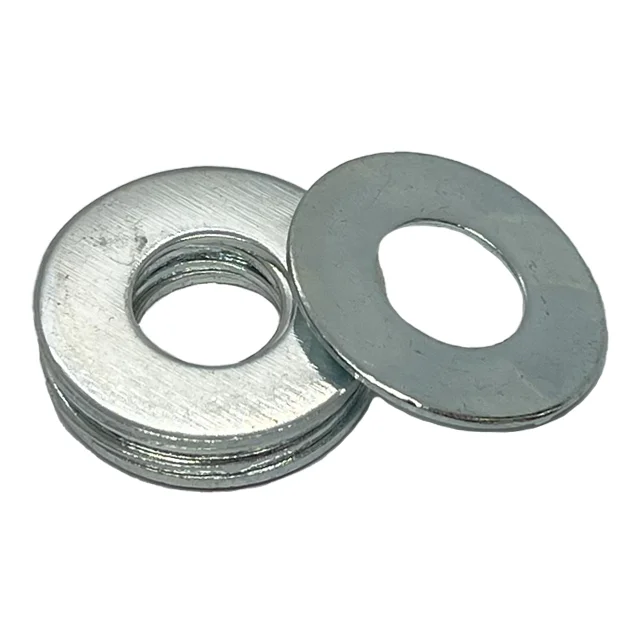 Factory Price White M10x22mm Round Iron Zinc Plated Flat Annular Washer Shim Washer Retaining Ring Gasket