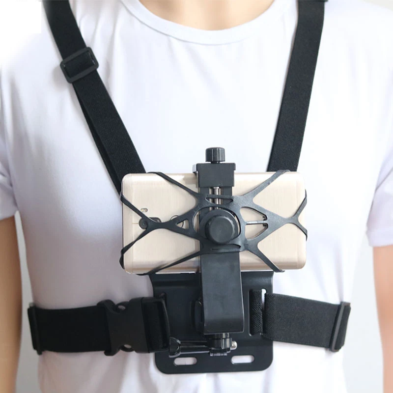 New Chest Strap Mount Phone Clip Bracket for Climbing/skiing/biking 360 Degree Rotated for iPhone Huawei Samsung Gopro Accessory