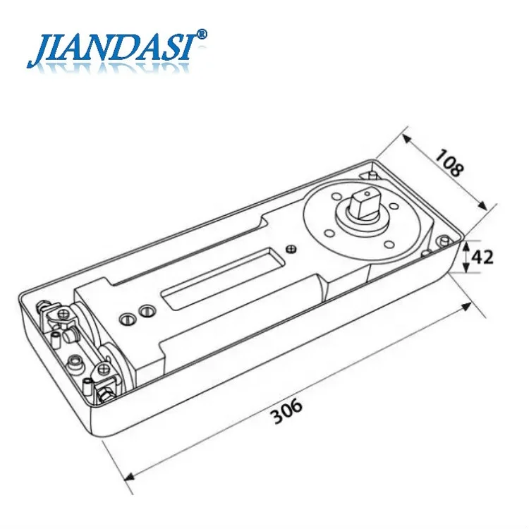 Heavy Duty 130-150KG Floor Hinge Double Cylinder Door closer glass door and wooden door